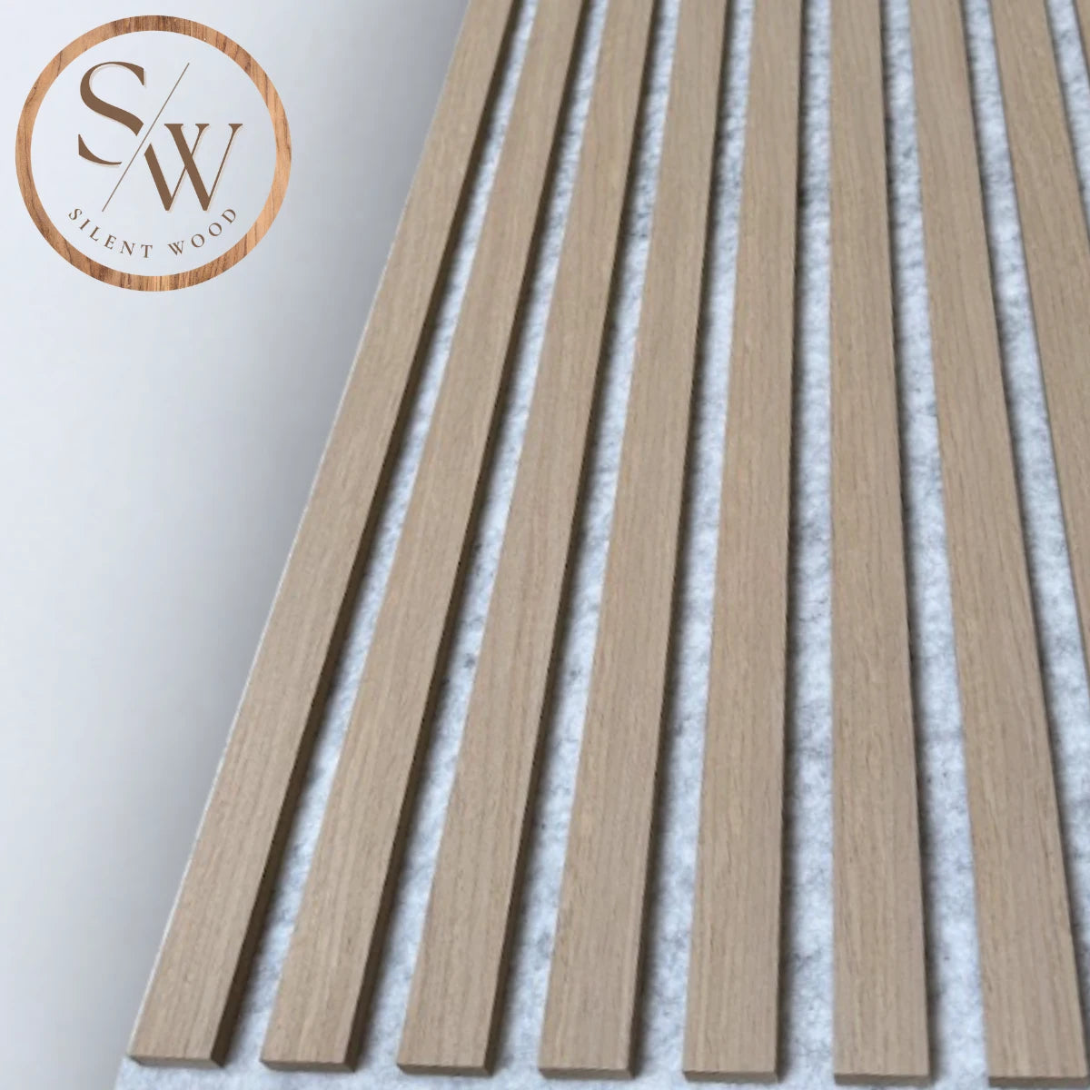 Standard - Akustikpanel - Grå Filt - Light Oak