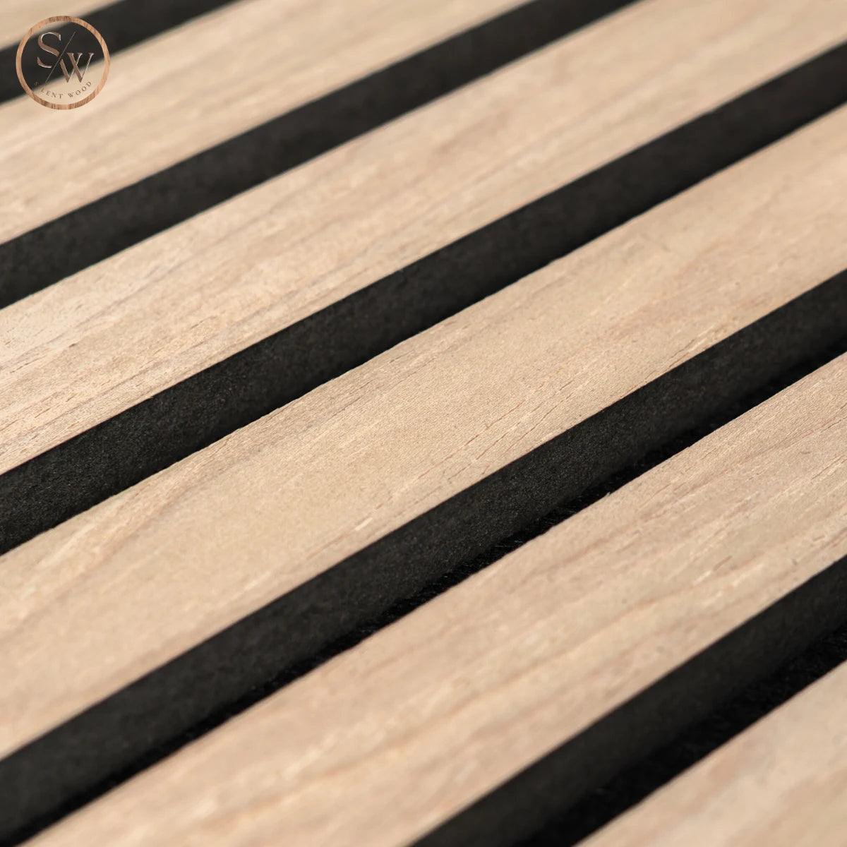 Premium light oak närbild mdf
