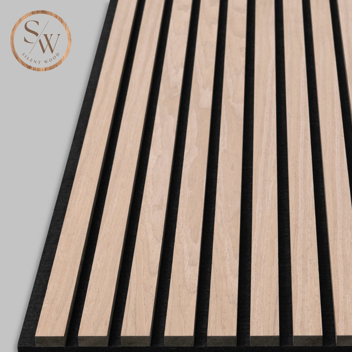 Premium light oak närbild kant ribbor