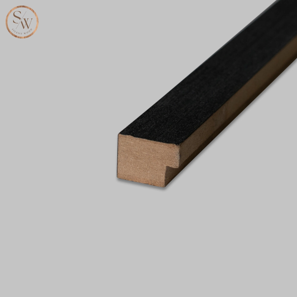 Akustikpanel standard black oak närbild