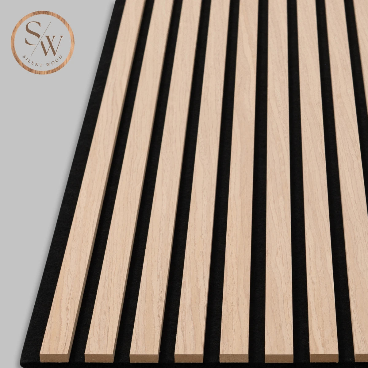 Standard light oak närbild kant ribbor