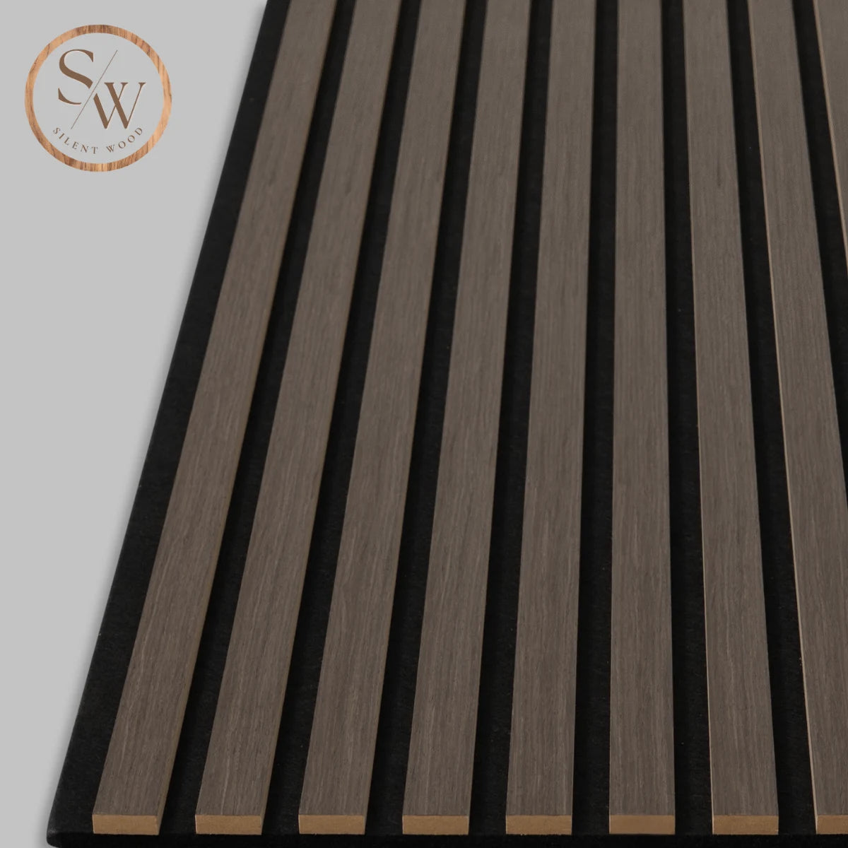 Akustikpanel smoked oak närbild