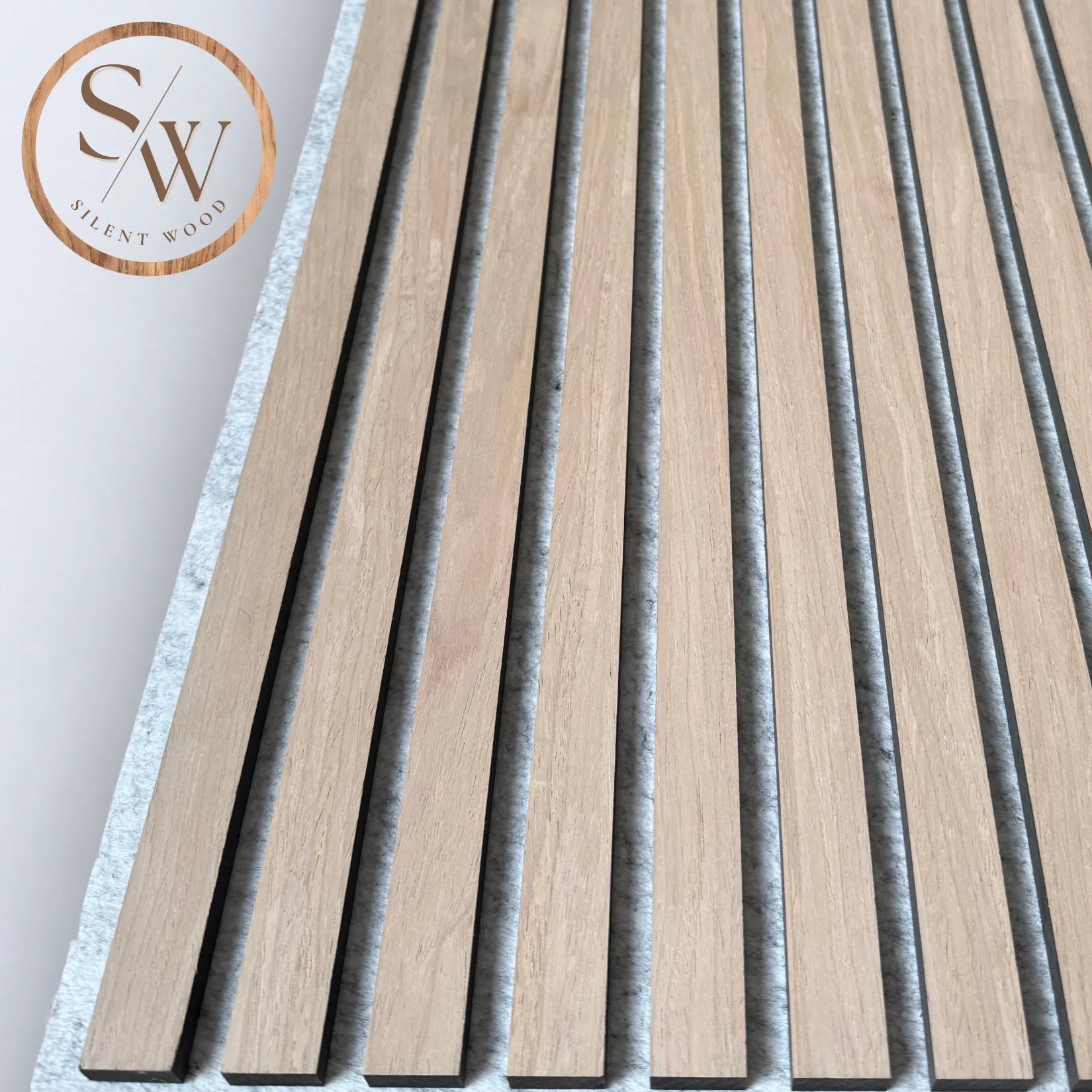 Standard - Akustikpanel - Grå Filt - Light Oak