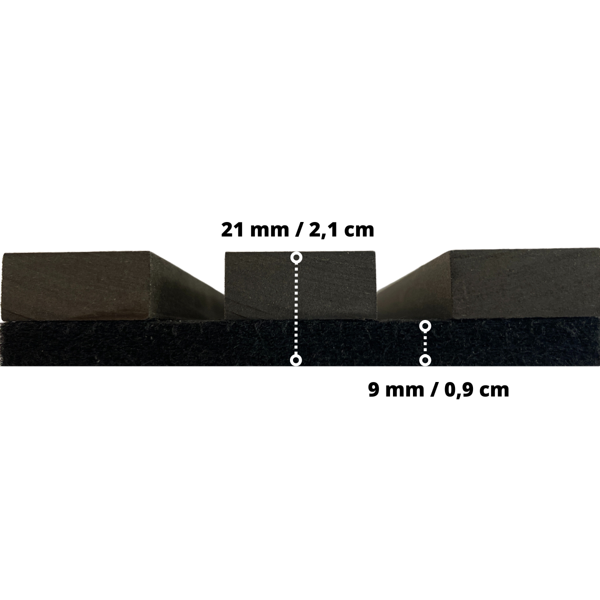 Premium- Akustikpanel - Black Oak