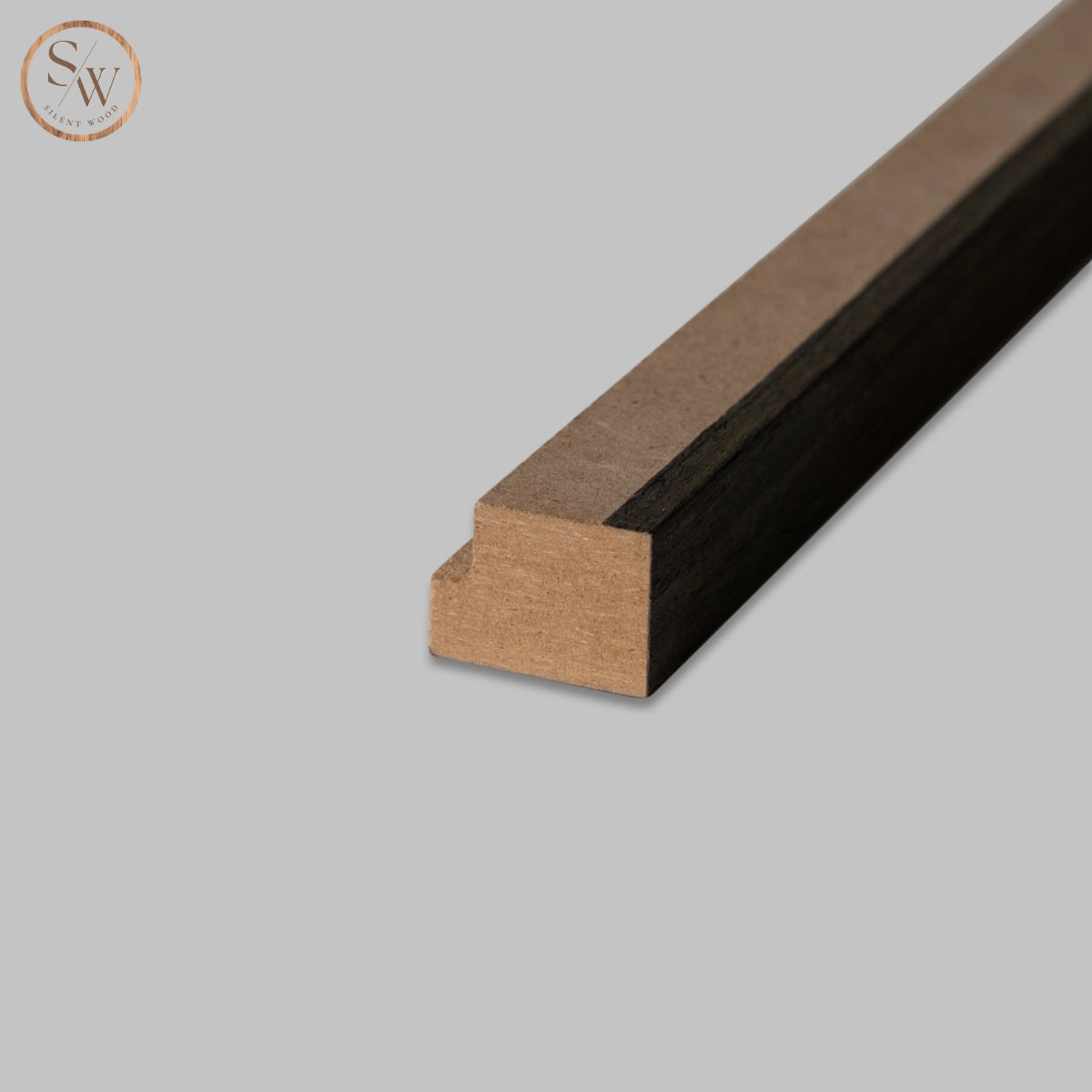 Standard - Avslutningslist till akustikpanel 60x60 cm - Black Oak