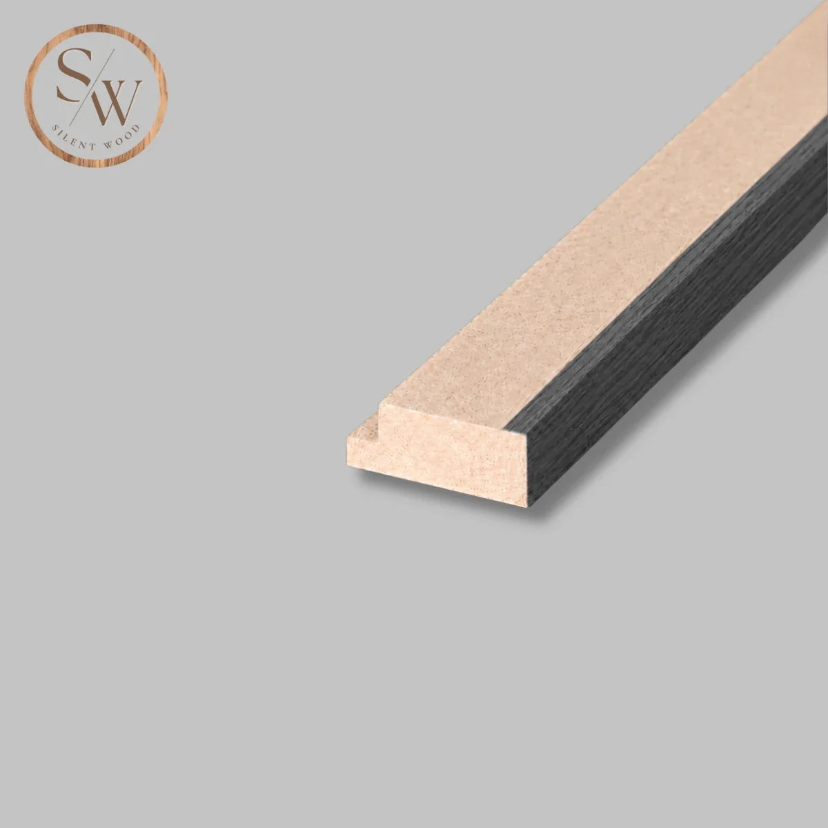 Classic - Avslutningslist till akustikpanel - Black Oak