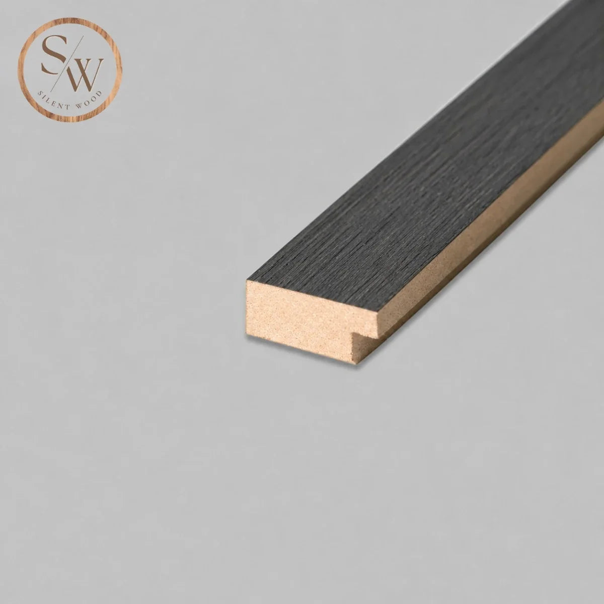 Classic - Avslutningslist till akustikpanel - Black Oak