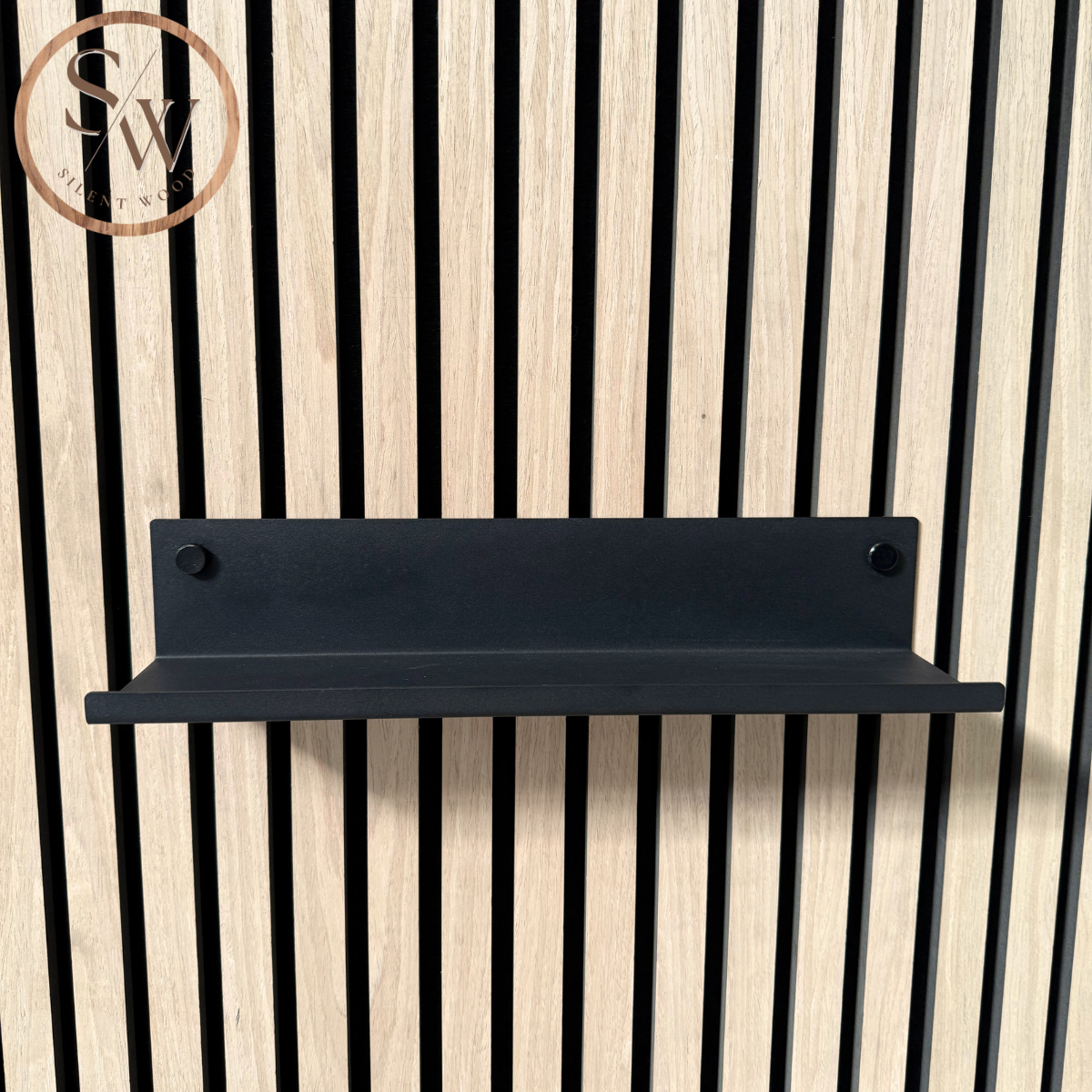 Mellan Hylla till Akustikpanel 40 cm - Svart