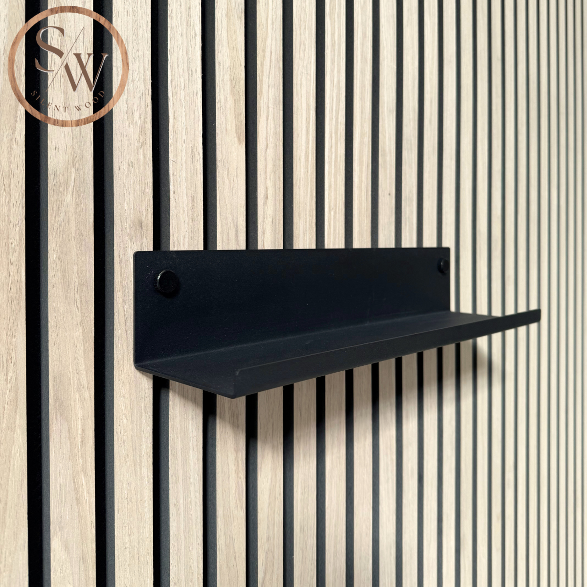 Mellan Hylla till Akustikpanel 40 cm - Svart