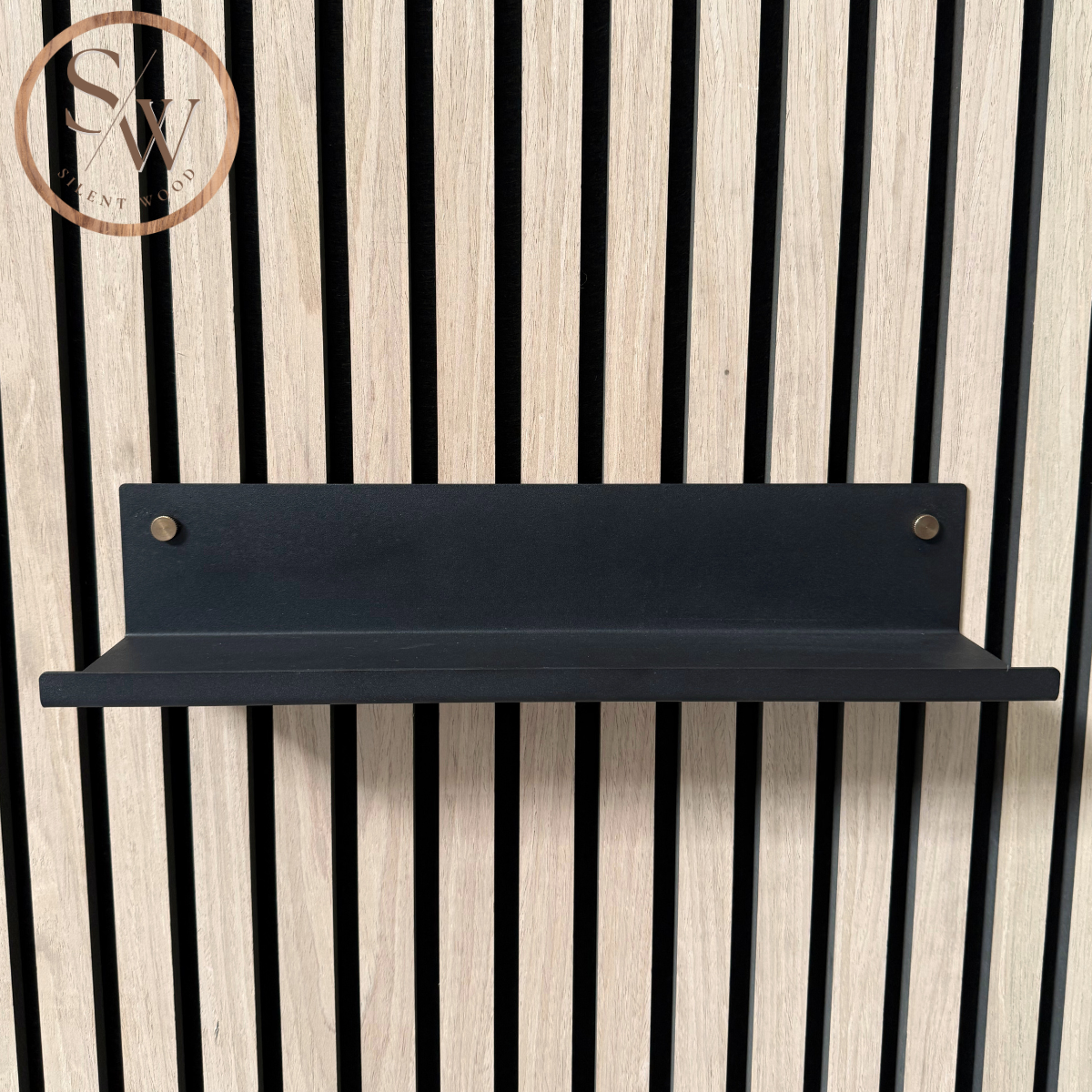 Mellan Hylla till Akustikpanel 40 cm - Mässing