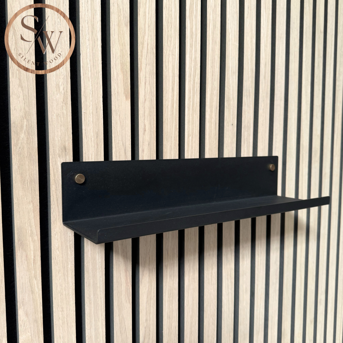 Mellan Hylla till Akustikpanel 40 cm - Mässing