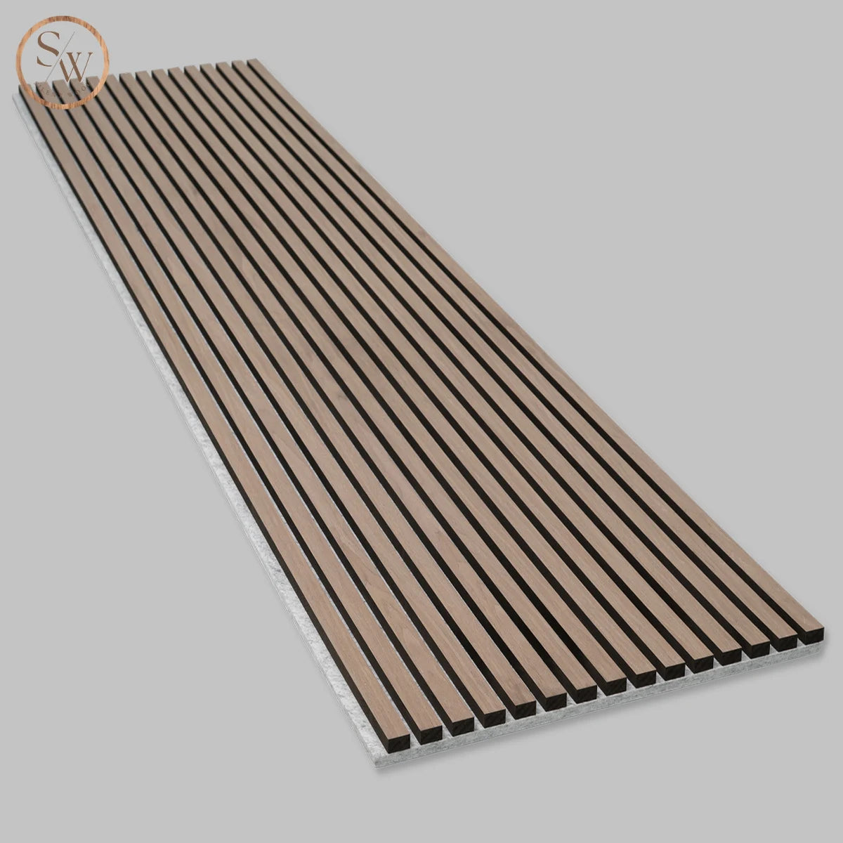 Premium Light brown oak grå filt liggande helbild