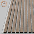 Premium - Akustikpanel - Grå Filt - Light Brown Oak
