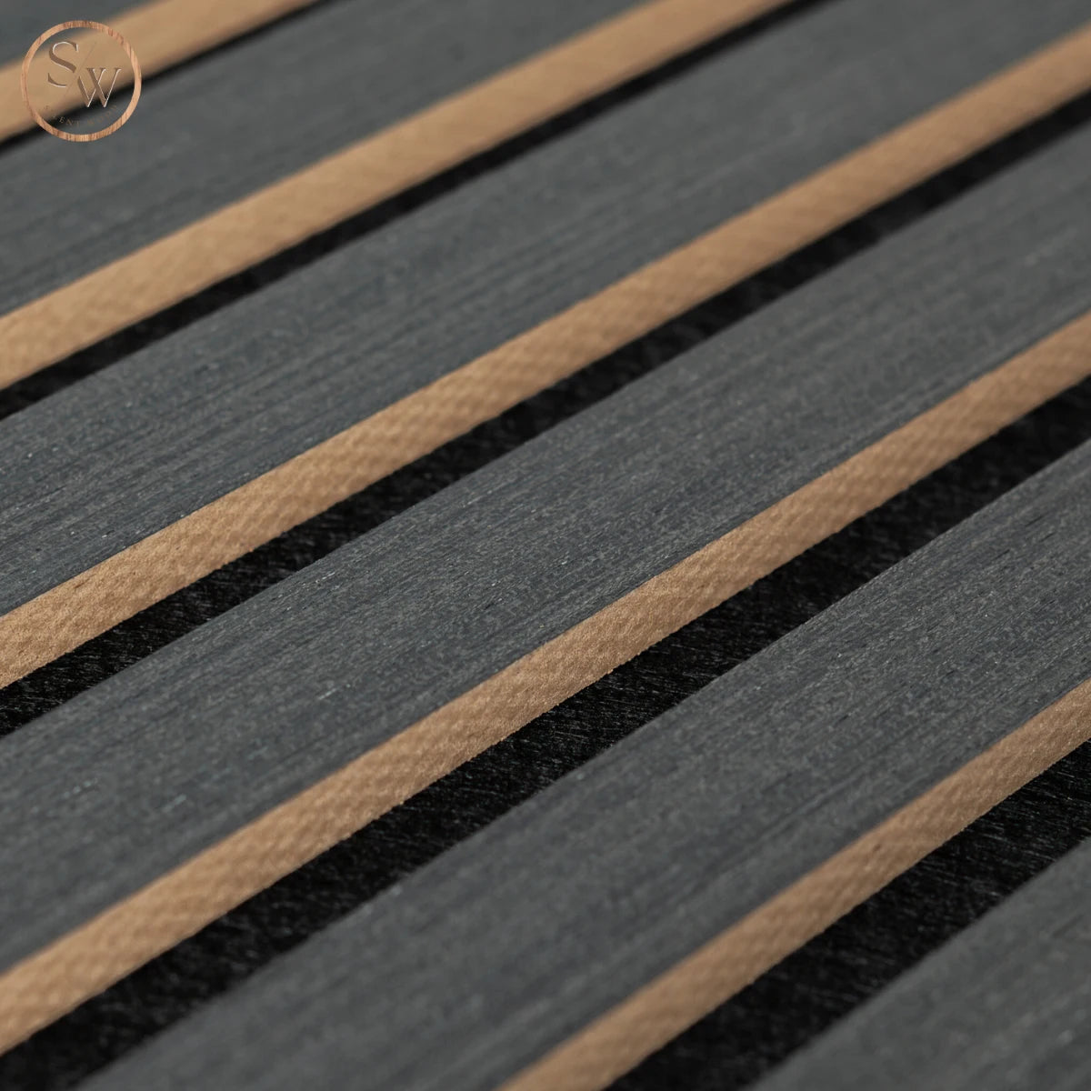 Standard black oak närbild mdf