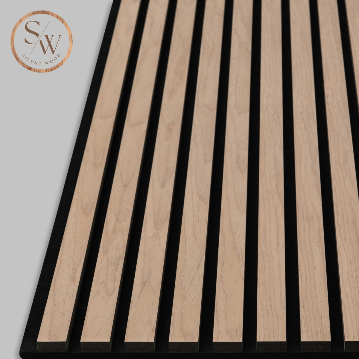 Premium light brown oak närbild kant ribbor