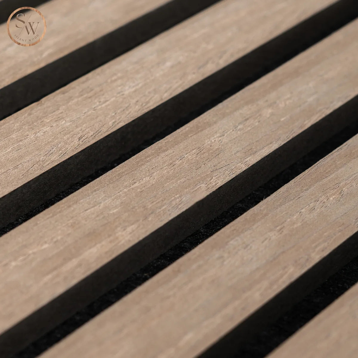 Premium light brown oak närbild mdf