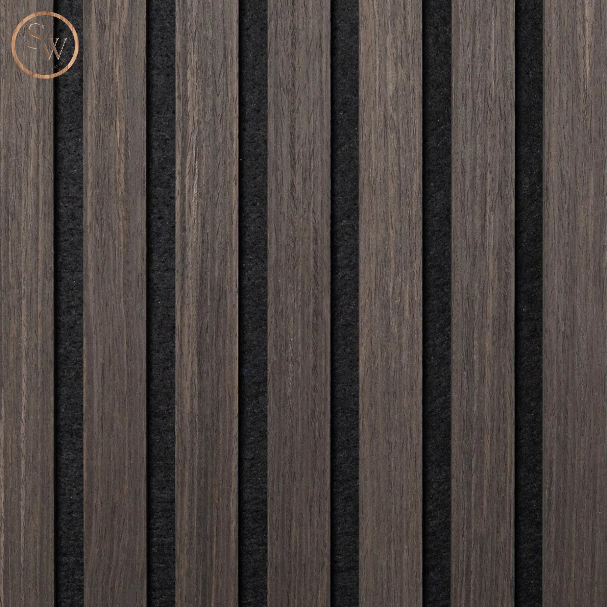 Akustikpanel premium smoked oak närbild