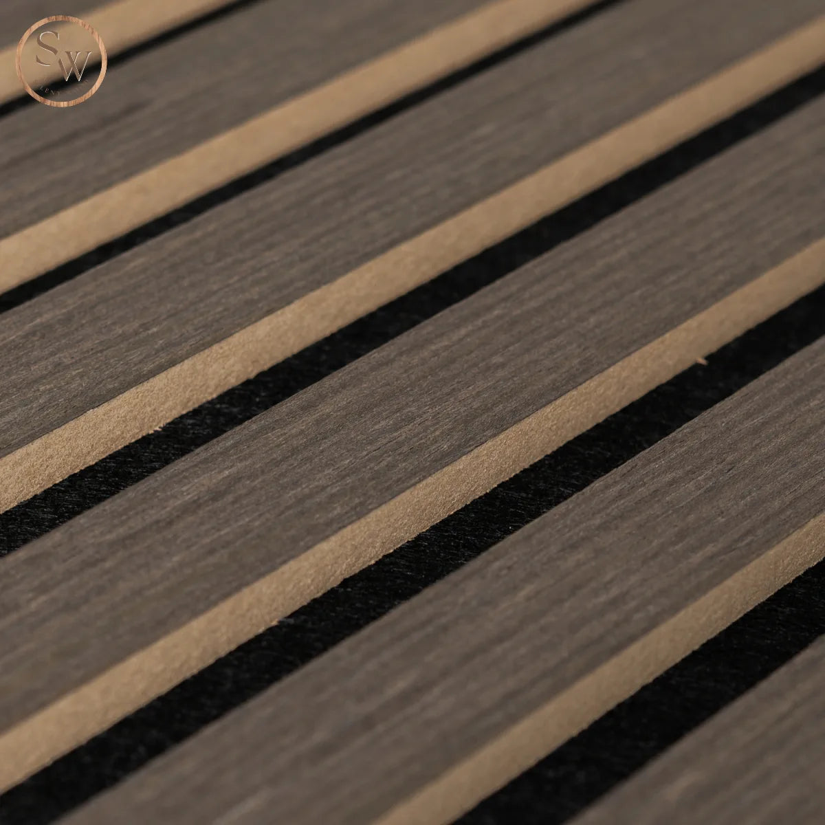 Akustikpanel smoked oak närbild