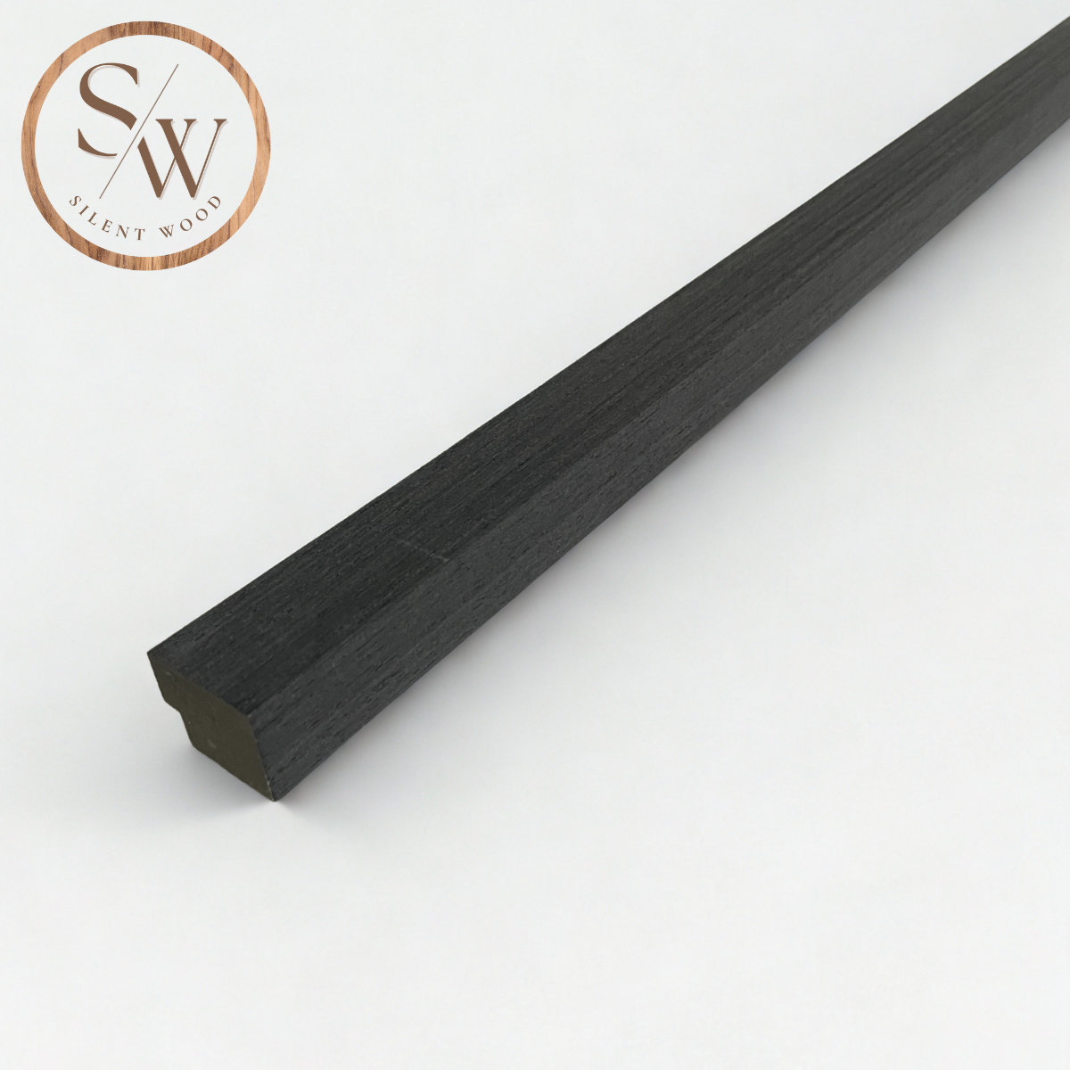 Avslutningslist till akustikpanel - Black Oak