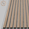 Premium - Akustikpanel - Grå Filt - Light Brown Oak